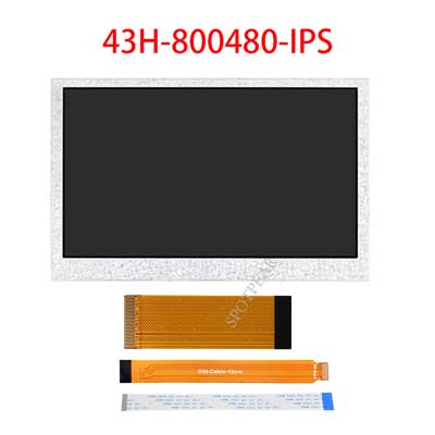 Raspberry Pi 4.3 inch DSI IPS-LCD/QLED Display MIPI 800x480 Optional Touchscreen/No-Touch