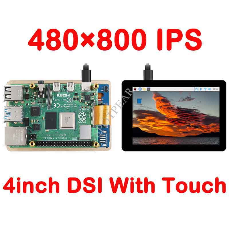 Raspberry Pi 4inch DSI Interface LCD 480×800 4 inch mipi Capacitive Touch Display