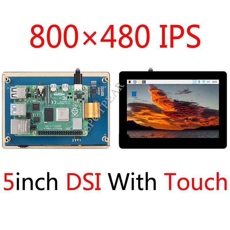 Raspberry Pi 5inch DSI LCD Module 5 inch Display capacitive touch screen IPS 800×480