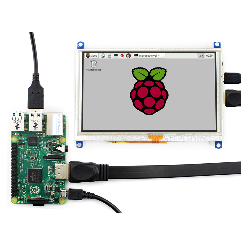 Raspberry Pi 5inch HDMI LCD (G) compatible with HDMI