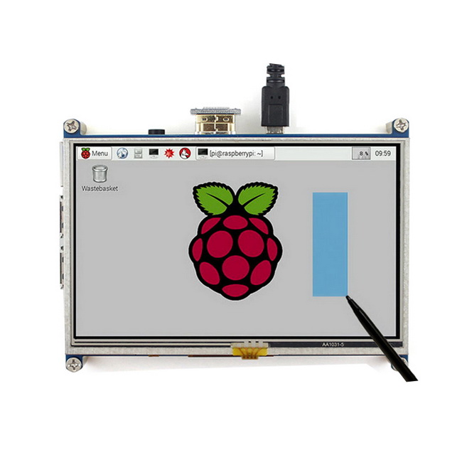 Raspberry Pi 5inch HDMI LCD, Resistive Touch Screen LCD compatible with HDMI