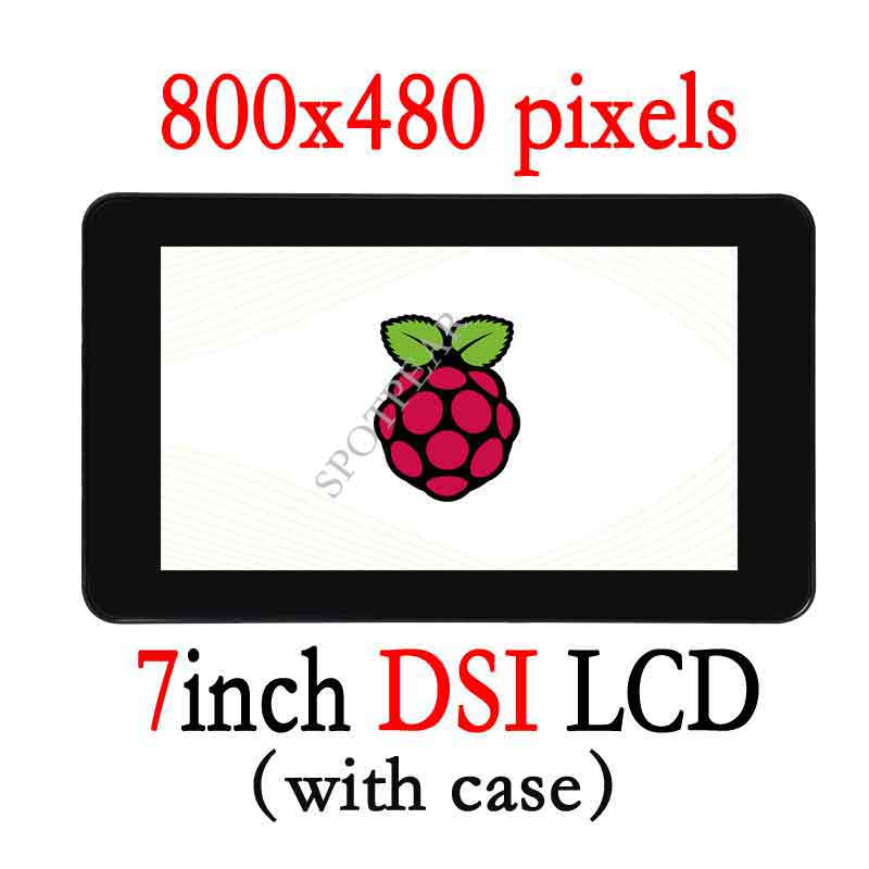Raspberry Pi 7inch DSI Display 7 inch Capacitive Touch Screen 800×480 LCD with Protection Case