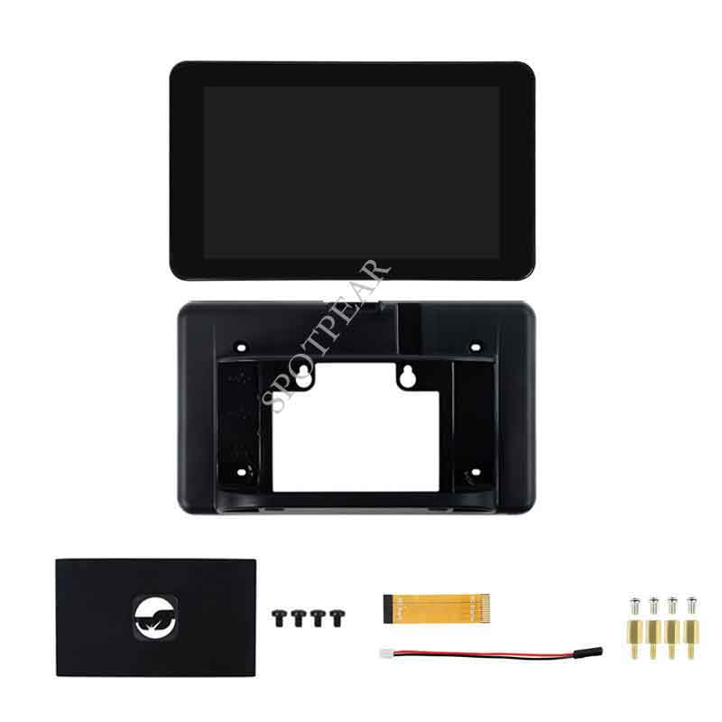 Raspberry Pi 7inch DSI Display 7 inch Capacitive Touch Screen 800×480 LCD with Protection Case