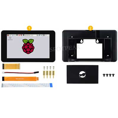 Raspberry Pi 7 inch DSI LCD With Case Display MIPI 800x480 Capacitive TouchScreen