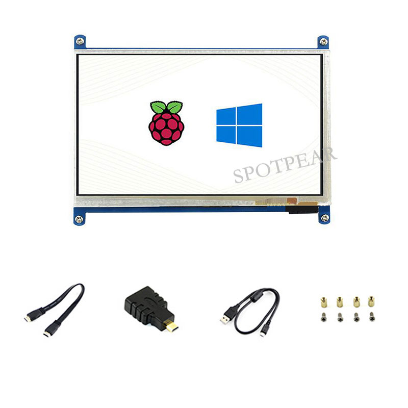 Raspberry Pi 7inch LCD B Display HDMI 800x480 Capacitive TouchScreen