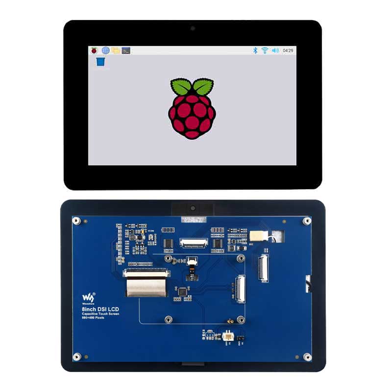 Raspberry Pi 8 inch DSI LCD Display MIPI 800×480 Capacitive TouchScreen