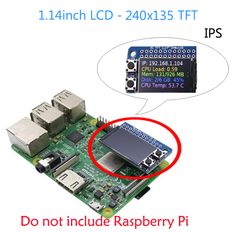 Raspberry Pi 1.14inch LCD Mini Pi TFT 240x135