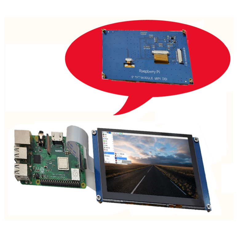 Raspberry Pi 5inch DSI LCD MIPI port display capacitive touch screen