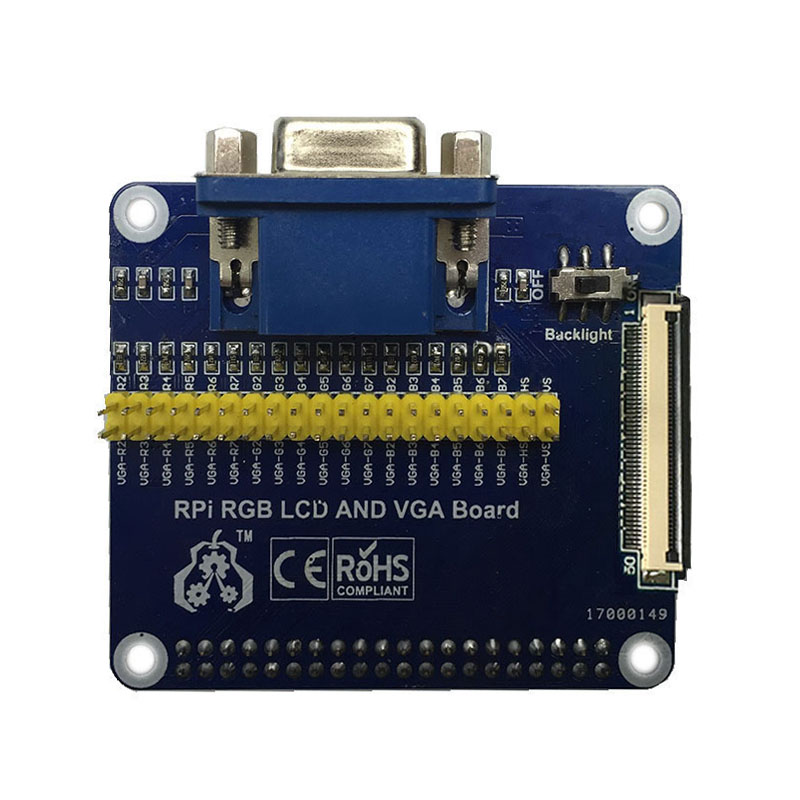 Raspberry Pi RGB LCD and VGA driver board DPI driver