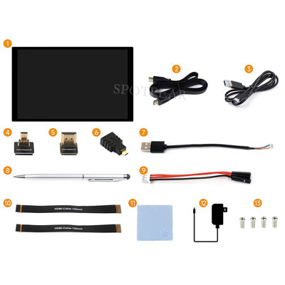 Raspberry Pi 10.1 inch LCD HDM Display Capacitive TouchScreen  10.1EP-CAPLCD 1920x1200 For Jetson Nano/mini Computer PC