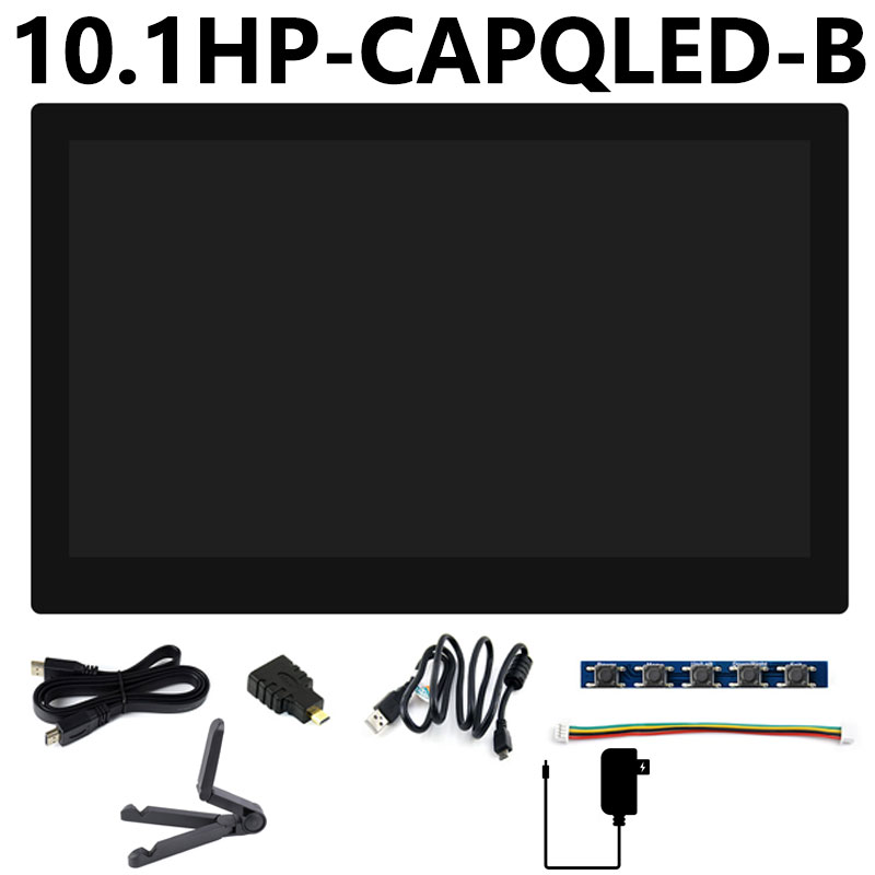 Raspberry Pi 10.1 inch QLED Quantum Dot Display 1280x720 Capacitive Touchscreen DDC/CI For Computer PC/Jetson/Game