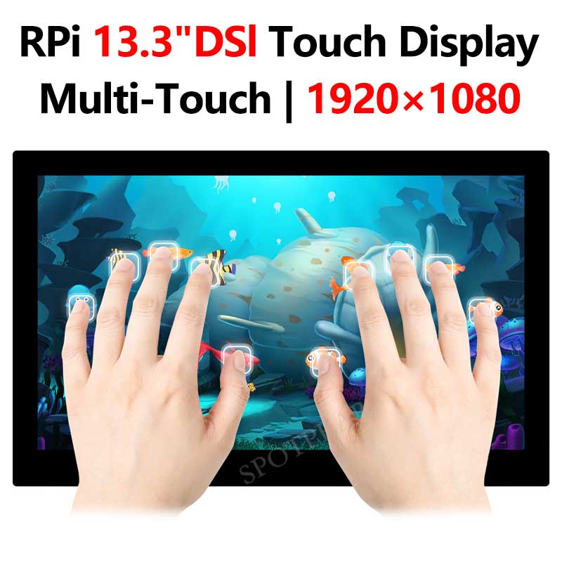 Raspberry Pi 13.3 inch DSI MIPI Display 13.3inch LCD Capacitive TouchScreen 1920x1080