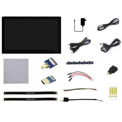 Raspberry Pi 13.3 inch FHD Monitor LCD 1080P Capacitive TouchScreen Display Type-C/HDMI For Computer PC