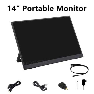 Raspberry Pi 14 inch Monitor TypeC/HDMI Display 14inch Screen 1920x1200 For Xbox/PS4/Switch/Jetson / Computer PC /Mobile phone