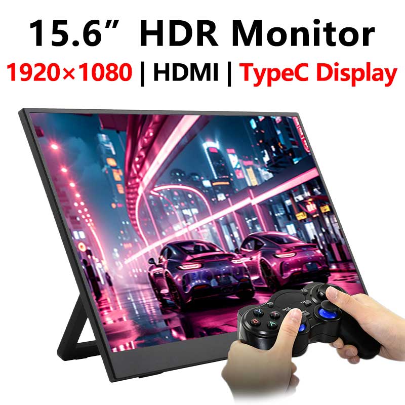 Raspberry Pi 15.6 inch Monitor TypeC/HDMI Display 15.6inch Screen 1920x1080 For Xbox/PS4/Switch/Jetson / Computer PC /Mobile phone