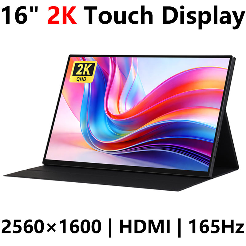 Raspberry Pi 16-inch Type-C/HDMI 2K TouchScreen 2560×1600 16inch 165Hz computer, mobile phone, Xbox/PS4/Switch