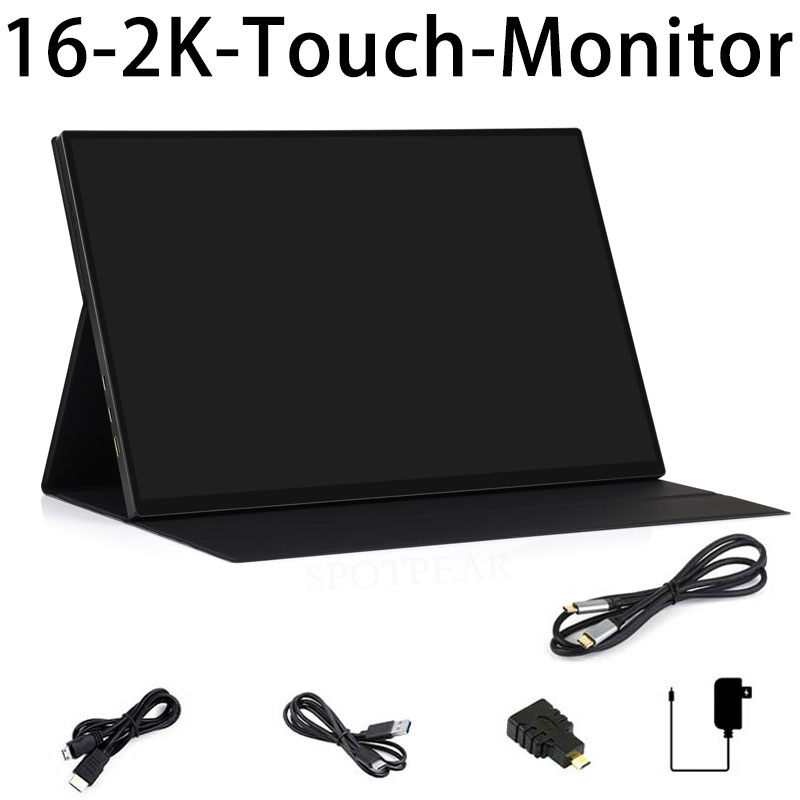 Raspberry Pi 16-inch Type-C/HDMI 2K TouchScreen 2560×1600 16inch 165Hz computer, mobile phone, Xbox/PS4/Switch