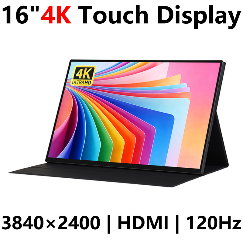 Raspberry Pi 16-inch Type-C/HDMI 4K TouchScreen 3840×2400 16inch 120Hz computer, mobile phone, Xbox/PS4/Switch
