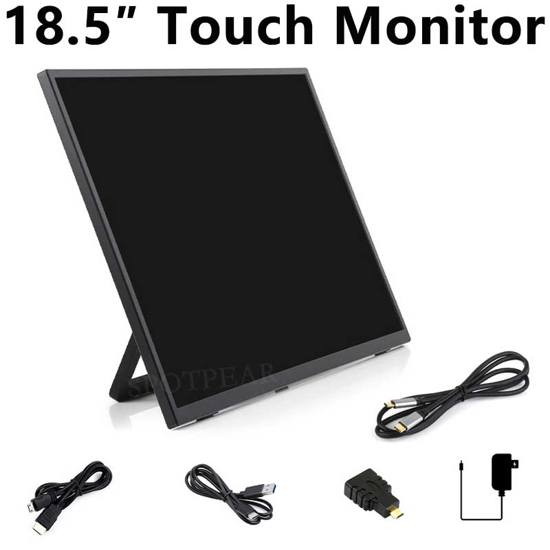 Raspberry Pi 18.5-inch Type-C/HDMI touchscreen 1920×1080 computer, mobile phone, Xbox/PS4/Switch