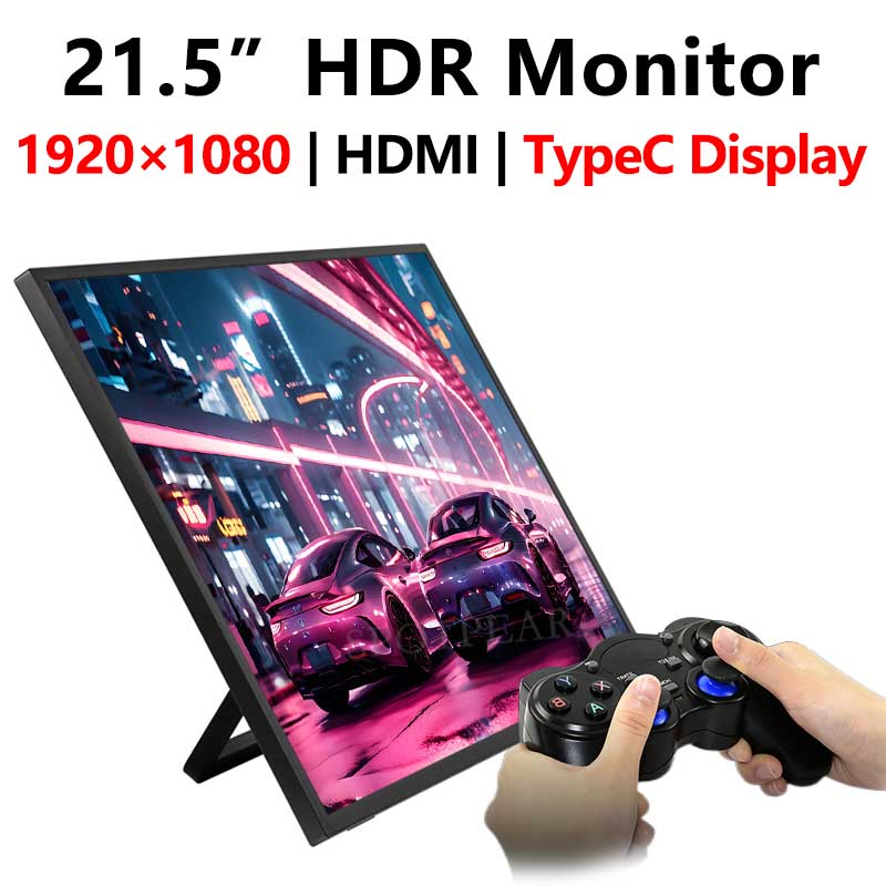 Raspberry Pi 21.5 inch Type C/HDMI Display Screen 1920x1080 Computer PC Phone Xbox/PS4/Switch