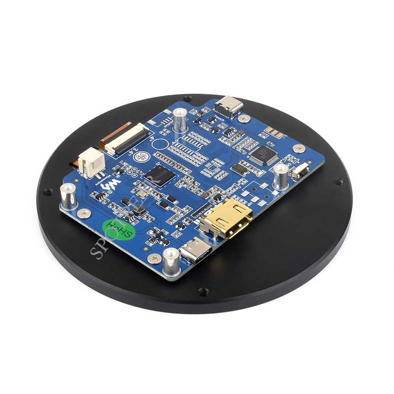 3.4inch Round LCD HDMI Capacitive Touchscreen Display 800x800 For Raspberry Pi/Jetson Nano/mini PC