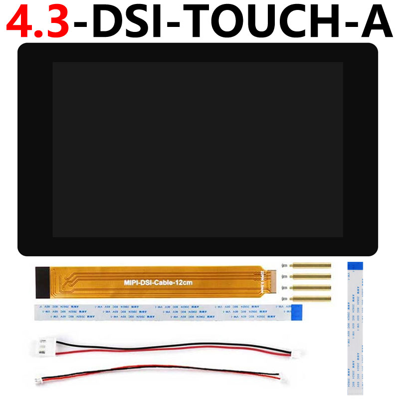 Raspberry Pi 4/4.3 inch DSI MIPI LCD TouchScreen Display 4/4.3inch 480x800 For Luckfox Lyra RK3506/ESP32-P4/Luckfox Omni3576