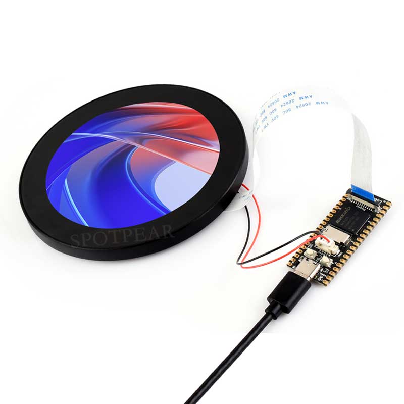 Raspberry Pi 4inch DSI MIPI LCD circle TouchScreen Display 4inch 720x720 For Luckfox Lyra RK3506/ESP32-P4/Luckfox Omni3576