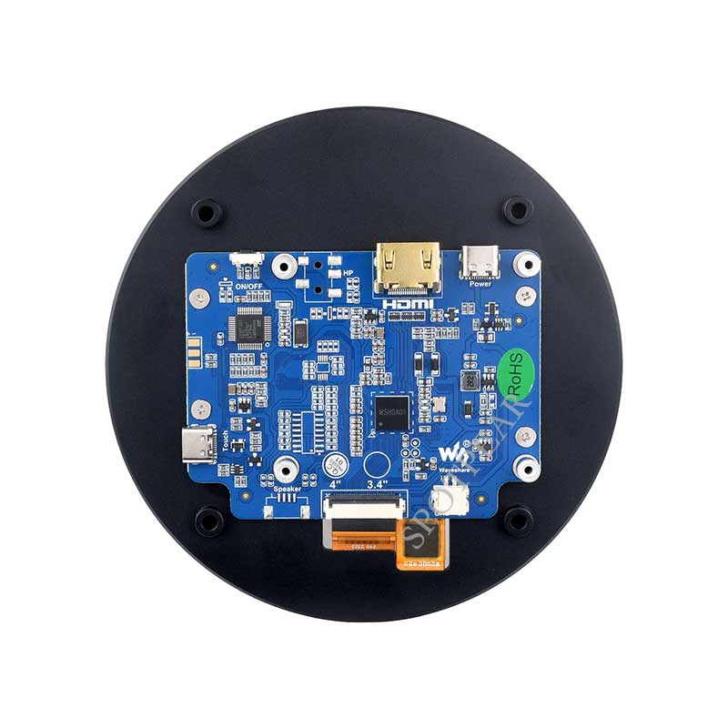 4inch Round LCD HDMI Capacitive Touchscreen Display 720x720 For Raspberry Pi/Jetson Nano/mini PC