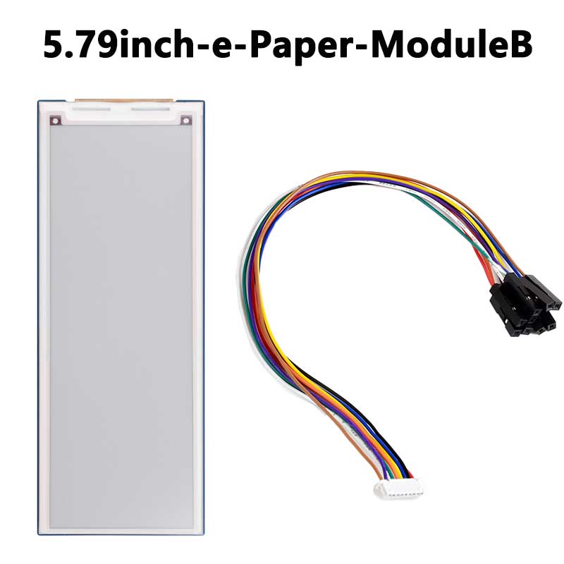 5.79inch e Paper Module B Red-Black-White display 792x272 For Raspberry Pi/Jetson/Arduino/STM32 