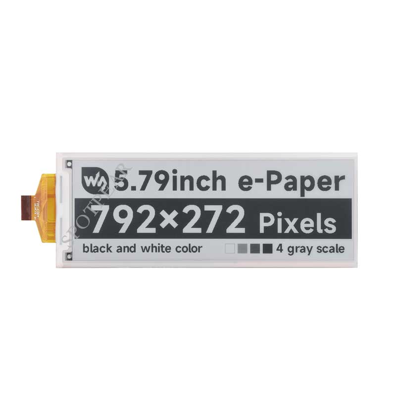 5.79inch e Paper Black-White display 792x272 For Arduino /Jetson Nano /Raspberry Pi /STM32