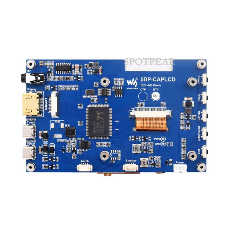 Raspberry Pi 5inch Display 1024x600 HDMI Resistive TouchScreen 5 inch LCD G For Mini PC Computer