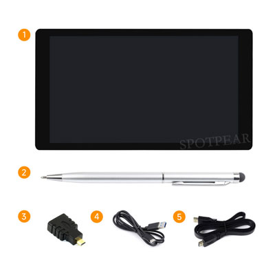 Raspberry Pi 5 inch LCD 720x1280 Capacitive TouchScreen Display HDMI For Jetson Nano/mini Computer PC