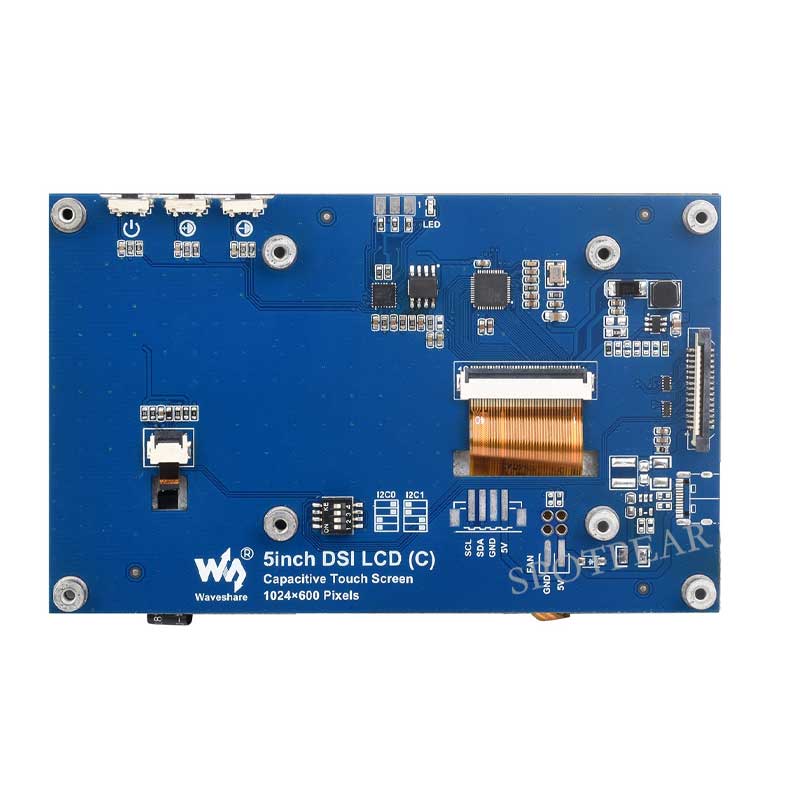 Raspberry Pi 5 inch DSI Display MIPI LCD (C) Capacitive TouchScreen 1024x600