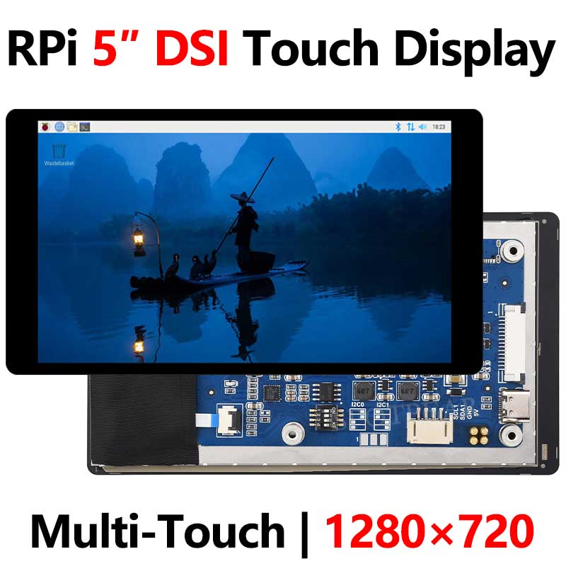 Raspberry Pi 5 inch DSI MIPI Display LCD (D) Capacitive TouchScreen 720x1280