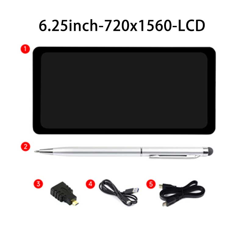 Raspberry Pi LCD Capacitive TouchScreen Display HDMI 6.25inch 720x1560