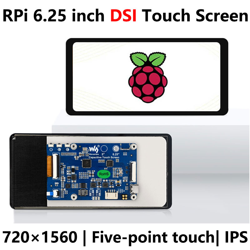 Raspberry Pi 6.25 inch DSI Display MIPI LCD (B) Capacitive TouchScreen 720x1560