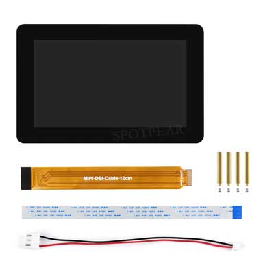 Raspberry Pi 7 inch DSI MIPI LCD TouchScreen Display 7inch 720x1280 For Luckfox Lyra RK3506/ESP32-P4/Luckfox Omni3576