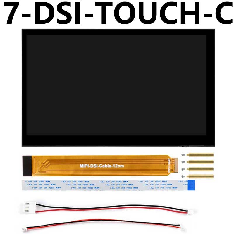 Raspberry Pi 7 inch DSI MIPI LCD TouchScreen Display 7inch 1024x600 For Luckfox Lyra RK3506/ESP32-P4/Luckfox Omni3576