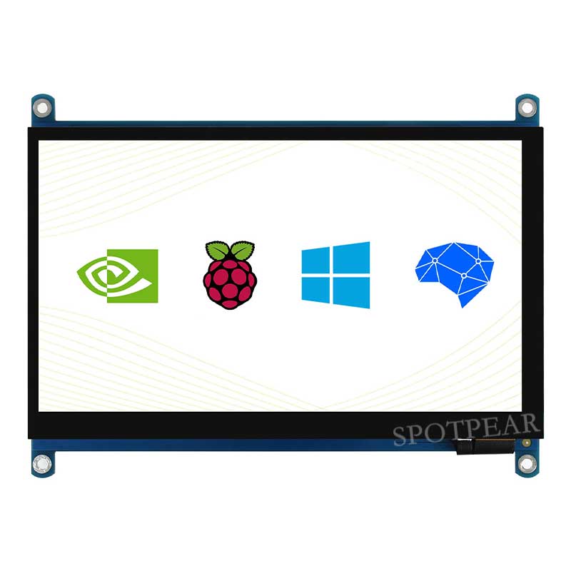 Raspberry Pi 7 inch QLED Quantum Dot Display 1024x600 Capacitive Touchscreen For Computer PC/Jetson/Game