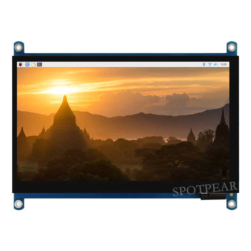 Raspberry Pi 7 inch QLED Quantum Dot Display 1024x600 Capacitive Touchscreen For Computer PC/Jetson/Game