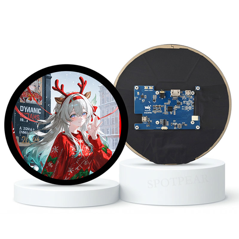 7inch Round LCD HDMI Capacitive 7 inch Touchscreen Display 1080x1080 For Raspberry Pi/Jetson Nano/mini PC