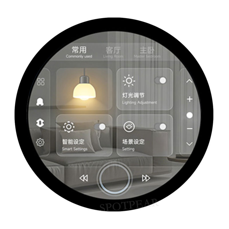 7inch Round LCD HDMI Capacitive 7 inch Touchscreen Display 1080x1080 For Raspberry Pi/Jetson Nano/mini PC