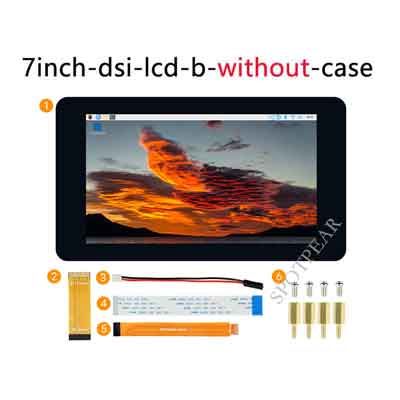 Raspberry Pi 7inch DSI LCD B Display MIPI Capacitive TouchScreen 800x480