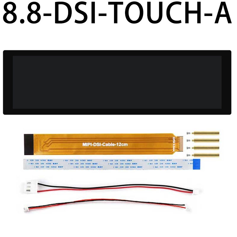 Raspberry Pi 8.8 inch DSI MIPI LCD TouchScreen Display 8.8inch 480x1920 For Luckfox Lyra RK3506/ESP32-P4/Luckfox Omni3576