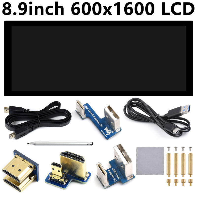 8.9inch LCD HDMI Capacitive 8.9 inch Touchscreen Display 600x1600 For Raspberry Pi/Jetson Nano/PC