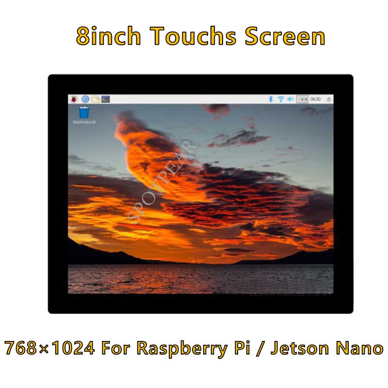 Raspberry Pi 8inch LCD 768x1024 Capacitive TouchScreen HDMI Display