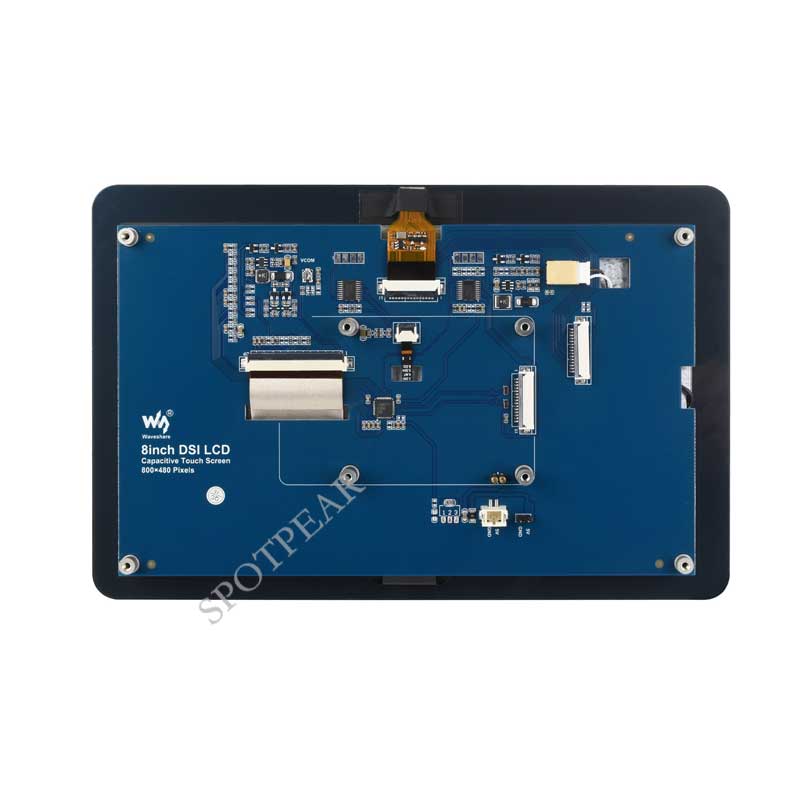 Raspberry Pi 8 inch DSI LCD Display With 5MP Front Camera MIPI 800×480 Capacitive TouchScreen