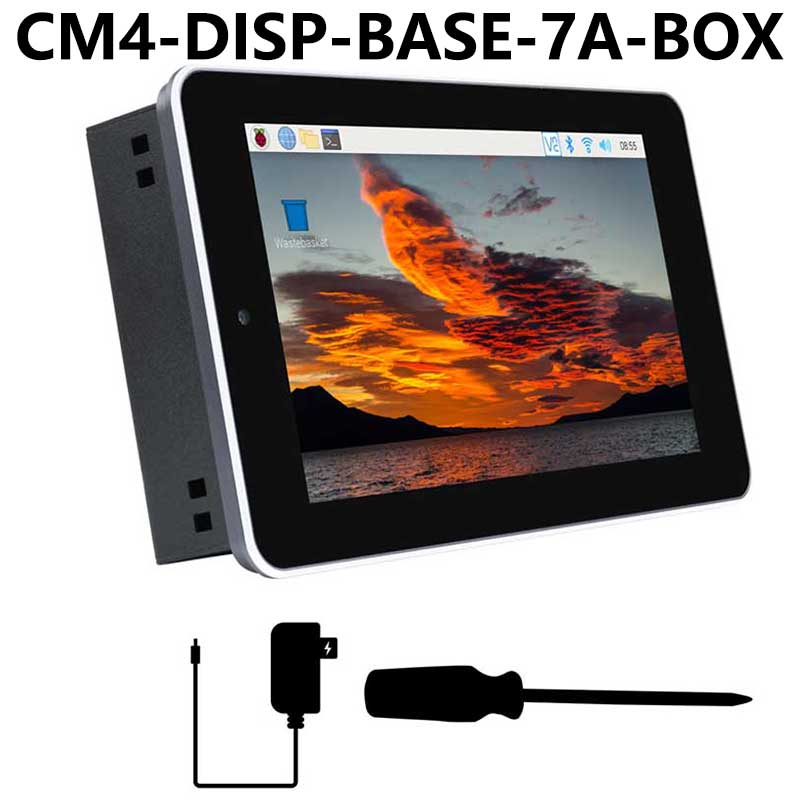 Raspberry Pi CM4 Kit 7-inch Touch Screen All-in-one Kit 5-megapixel Camera Aluminum Alloy Case