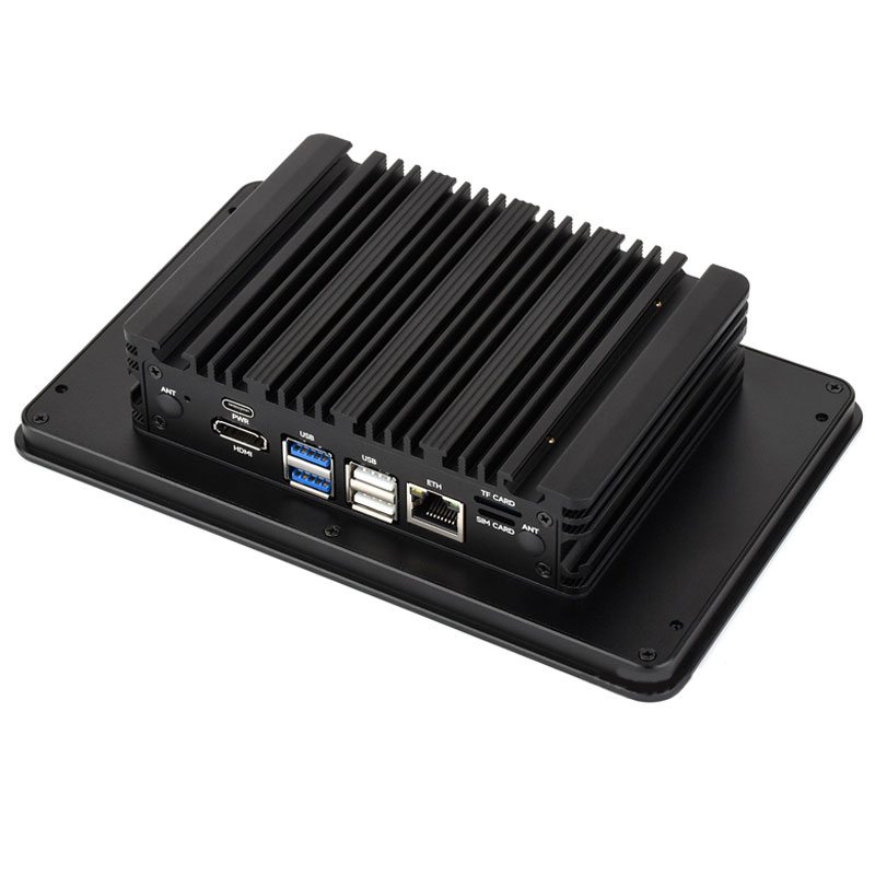 Raspberry Pi CM5 Industrial All-in-one Computer Kit 7/8/10.1inch Touch Screen Display 5MP Camera Aluminum Alloy Case