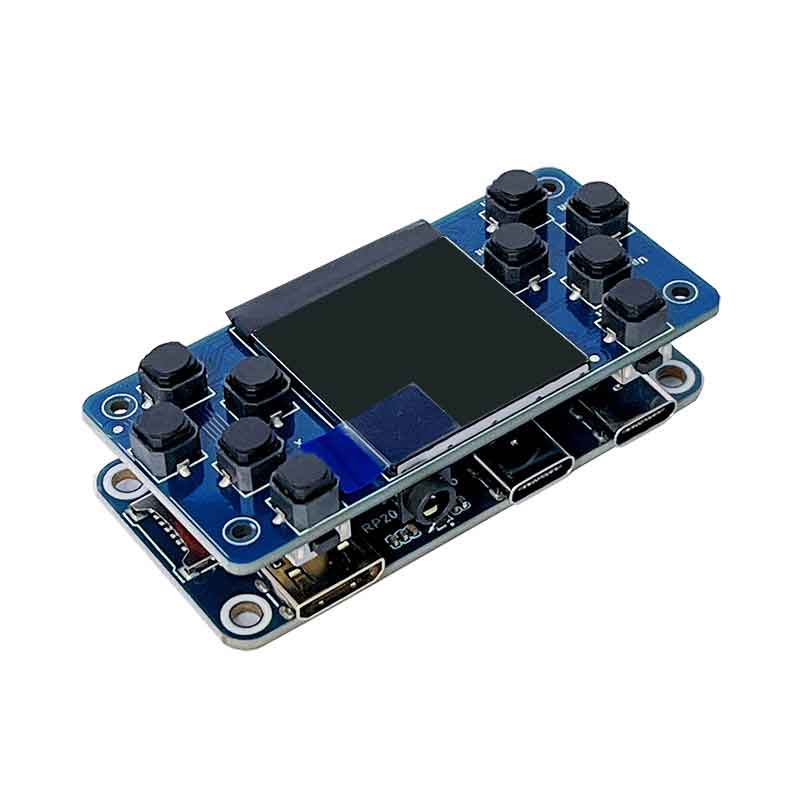 Raspberry Pi PICO RP2040-PiZero WITH 1.3inch LCD Game HAT Display Screen ST7789 Audio Buzzer